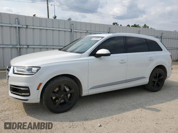 2017 Audi Q7 Premium with VIN WA1AAAF79HD020189, listed as a Copart auction lot 59193975 with 186,533 mi miles and Salvage title. Bid and sale history available at DreamBid. Image 1.