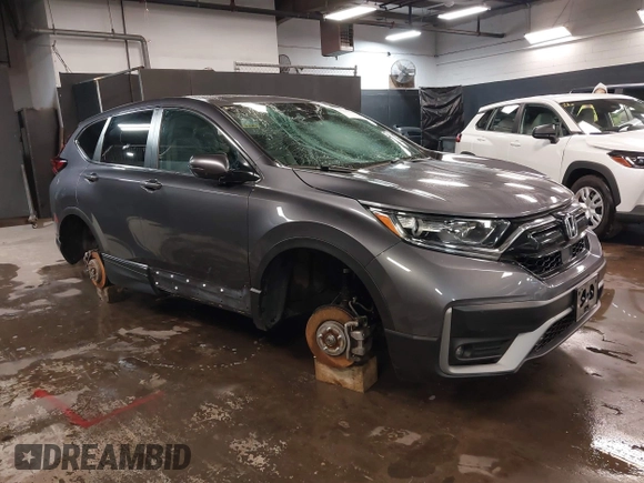 2020 Honda CR-V EX with VIN 5J6RW2H59LL013800, listed as a IAAI auction lot 41604504 with 1 mi miles. Bid and sale history available at carsss.com. Image 1.