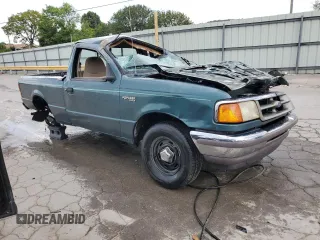 1997 Ford Ranger XLT with VIN 1FTCR10XXVUA97875, listed as a Copart auction lot 65848514 with 0 mi miles and Non Repairable. Bid and sale history available at carsss.com. Image 4.