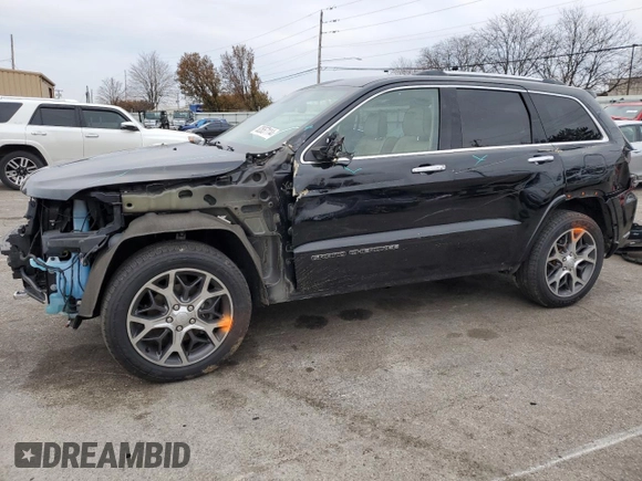 2019 Jeep Grand Cherokee High Altitude with VIN 1C4RJFCG9KC687917, listed as a Copart auction lot 82657114 with 75,004 mi miles and Salvage Title. Bid and sale history available at carsss.com. Image 1.