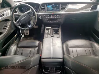 2018 Genesis G80 Sport with VIN KMHGN4JB0JU255874, listed as a Copart auction lot 54160365 with 97,440 mi miles and Salvage title. Bid and sale history available at DreamBid. Image 8.