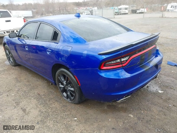 2022 Dodge Charger SXT with VIN 2C3CDXJG6NH143483, listed as a IAAI auction lot 41642211 with 111,484 mi miles. Bid and sale history available at carsss.com. Image 3.