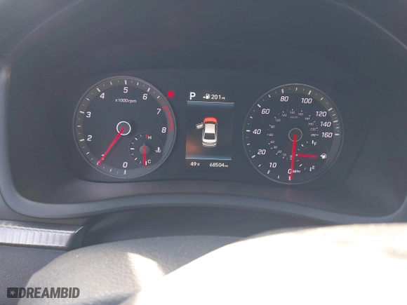 2019 Hyundai Sonata Sport with VIN 5NPE34AFXKH792154, listed as a IAAI auction lot 41328069 with 68,504 mi miles. Bid and sale history available at carsss.com. Image 7.