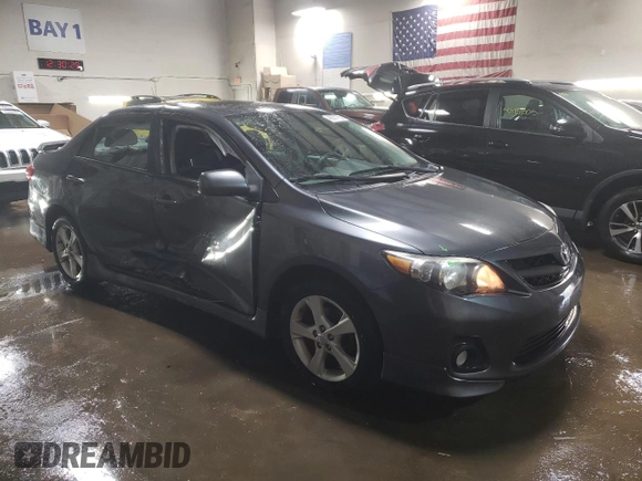 2012 Toyota Corolla L with VIN 2T1BU4EE8CC756338, listed as a Copart auction lot 46357755 with 156,496 mi miles and Salvage Title. Bid and sale history available at carsss.com. Image 4.
