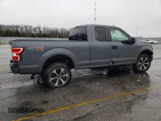 2020 Ford F-150 XL with VIN 1FTEX1EP3LKD85530, listed as a Copart auction lot 85218934 with 186,675 mi miles and Salvage title. Bid and sale history available at DreamBid. Image 3.