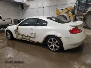 2005 Infiniti G35 Coupe with VIN JNKCV54EX5M407615, listed as a Copart auction lot 84186494 with 0 mi miles and Non Repairable. Bid and sale history available at carsss.com. Image 2.