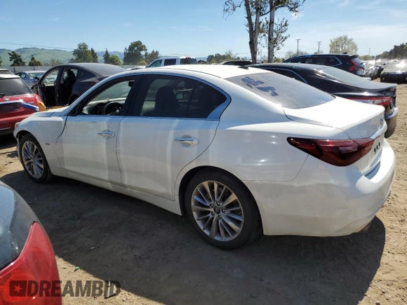 2020 Infiniti Q50 Luxe с VIN JN1EV7AP0LM206642, выставлен на аукционе Copart как лот 50543685 с пробегом 76 405 миль миль и Списание • Salvage title. История ставок и продаж доступна на DreamBid. Изображение 2.