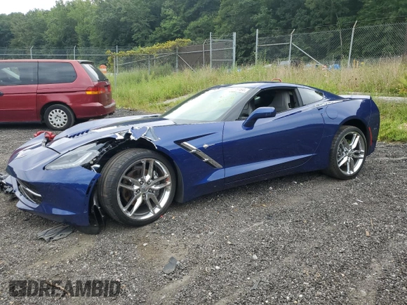 2017 Chevrolet Corvette 1LT with VIN 1G1YB2D75H5101851, listed as a Copart auction lot 69375164 with 9,778 mi miles and Salvage Title. Bid and sale history available at carsss.com. Image 1.