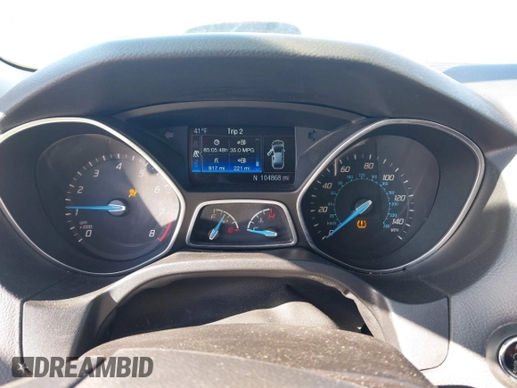 2014 Ford Focus Titanium with VIN 1FADP3J28EL354505, listed as a IAAI auction lot 42025966 with 104,868 mi miles. Bid and sale history available at carsss.com. Image 7.