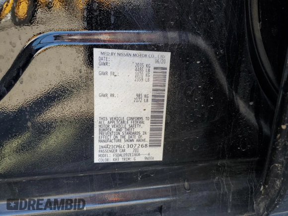 2020 Nissan LEAF SV с VIN 1N4AZ1CP6LC307268, выставлен на аукционе Copart как лот 48246095 с пробегом 42 144 миль миль и Списание • Salvage title. История ставок и продаж доступна на DreamBid. Изображение 14.