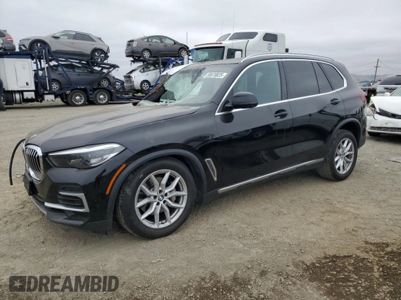 2022 BMW X5 xDrive40i z VIN 5UXCR6C09N9K80780, wystawiony jako Copart lot #59870825 z przebiegiem 50 347 mil mil oraz Szkoda całkowita • Salvage title. Historia ofert i sprzedaży dostępna na DreamBid. Obrazek 1.