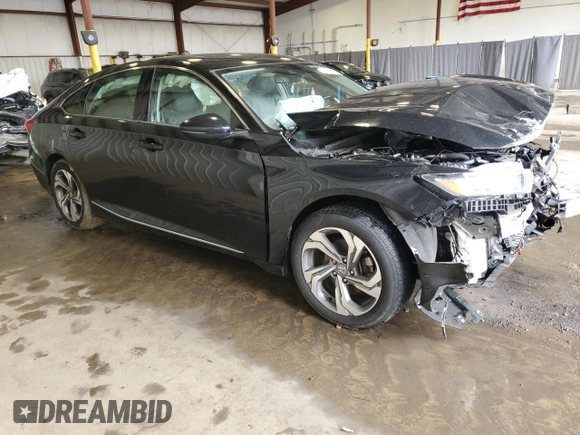 2018 Honda Accord EX-L z VIN 1HGCV1F5XJA156860, wystawiony jako Copart lot #55927115 z przebiegiem 69 497 mil mil oraz Szkoda całkowita • Salvage title. Historia ofert i sprzedaży dostępna na DreamBid. Obrazek 4.