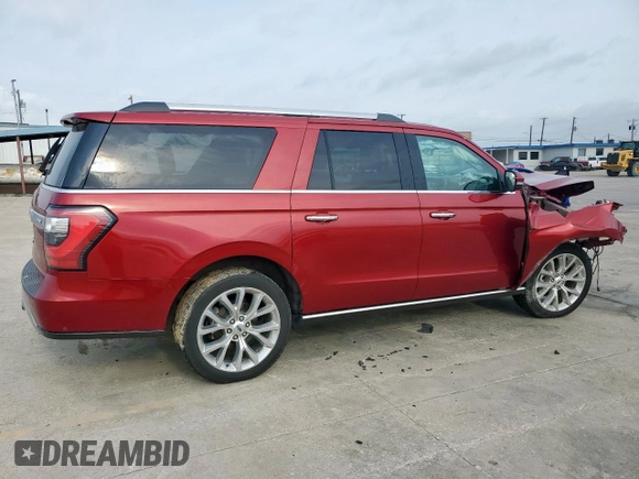 2018 Ford Expedition Max Limited with VIN 1FMJK1KT2JEA07608, listed as a Copart auction lot 55061235 with 93,230 mi miles and Salvage title. Bid and sale history available at DreamBid. Image 3.