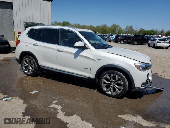 2015 BMW X3 xDrive28i z VIN 5UXWX9C56F0D49076, wystawiony jako Copart lot #56035035 z przebiegiem 82 176 mil mil oraz Szkody całkowita. Historia ofert i sprzedaży dostępna na DreamBid. Obrazek 4.