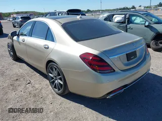 2019 Mercedes-Benz S 560 with VIN WDDUG8DB2KA483775, listed as a IAAI auction lot 41752310 with 21,794 mi miles and . Bid and sale history available at carsss.com. Image 3.