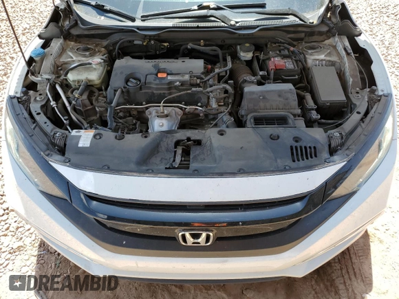 2019 Honda Civic Sedan LX with VIN 19XFC2F60KE027623, listed as a Copart auction lot 53839175 with 104,820 mi miles and Salvage Title. Bid and sale history available at carsss.com. Image 11.