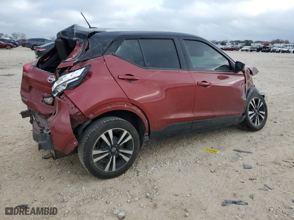 2018 Nissan Kicks SV with VIN 3N1CP5CU6JL527908, listed as a Copart auction lot 43878705 with 81,433 mi miles and Salvage Title. Bid and sale history available at carsss.com. Image 3.