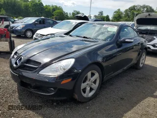 2008 Mercedes-Benz SLK 280 with VIN WDBWK54F88F176639, listed as a Copart auction lot 63064995 with 77,190 mi miles and Salvage title. Bid and sale history available at DreamBid. Image 1.