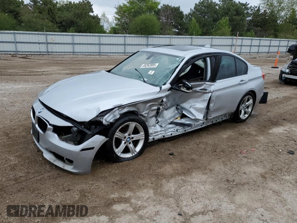 2015 BMW 3 Series 320i xDrive with VIN WBA3C3C58FP663617, listed as a Copart auction lot 55262885 with Not provided miles and Salvage title. Bid and sale history available at DreamBid. Image 1.