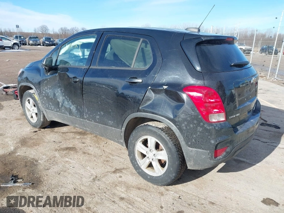 2019 Chevrolet Trax LS with VIN 3GNCJNSB8KL324963, listed as a IAAI auction lot 41690924 with 81,229 mi miles. Bid and sale history available at carsss.com. Image 3.