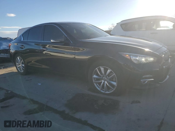 2016 Infiniti Q50 2.0t Premium with VIN JN1CV7AR4GM251873, listed as a Copart auction lot 46532635 with 90,028 mi miles and Salvage Title. Bid and sale history available at carsss.com. Image 4.