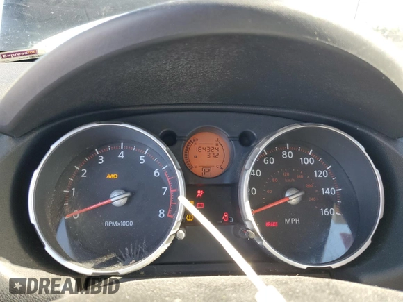 2008 Nissan Rogue SL with VIN JN8AS58V58W411256, listed as a Copart auction lot 42622005 with 164,324 mi miles and Non Repairable. Bid and sale history available at DreamBid. Image 9.