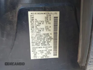 2006 Nissan Frontier SE z VIN 1N6AD07W66C444569, wystawiony jako IAAI lot #41363388 z przebiegiem 373 359 mil mil oraz . Historia ofert i sprzedaży dostępna na DreamBid. Obrazek 9.