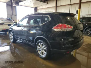 2015 Nissan Rogue SV with VIN KNMAT2MV0FP539344, listed as a Copart auction lot 54203685 with 173,041 mi miles and Salvage Title. Bid and sale history available at carsss.com. Image 2.