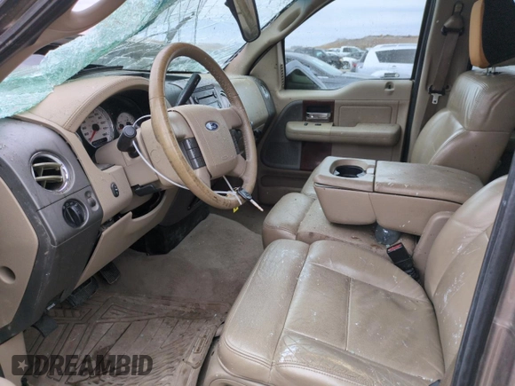 2005 Ford F-150 XLT with VIN 1FTPW14505KB44720, listed as a Copart auction lot 42206155 with 0 mi miles and Salvage Title. Bid and sale history available at carsss.com. Image 7.