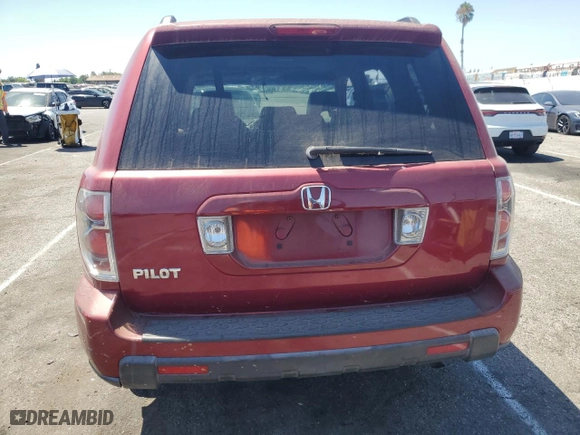 2006 Honda Pilot EX-L with VIN 5FNYF28586B012730, listed as a Copart auction lot 67161614 with 141,287 mi miles and Salvage Title. Bid and sale history available at carsss.com. Image 6.