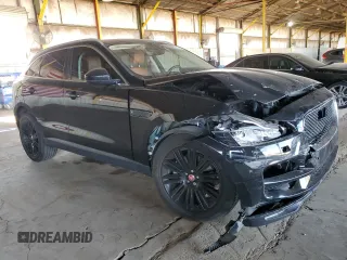 2019 Jaguar F-Pace 30t Portfolio with VIN SADCN2GX5KA368284, listed as a Copart auction lot 54786875 with 53,328 mi miles and Salvage title. Bid and sale history available at DreamBid. Image 4.