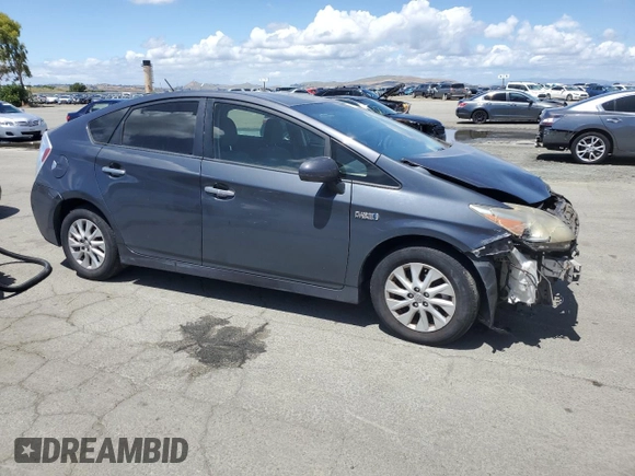 2012 Toyota Prius with VIN JTDKN3DP7C3025421, listed as a Copart auction lot 56576445 with 358,378 mi miles and Salvage title. Bid and sale history available at DreamBid. Image 4.
