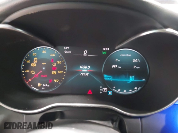 2020 Mercedes-Benz C 300 with VIN WDDWF8EB4LR563818, listed as a IAAI auction lot 41494813 with 72,552 mi miles and . Bid and sale history available at DreamBid. Image 7.