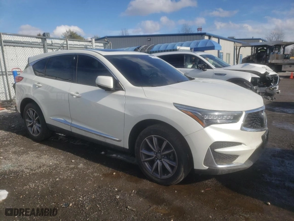 2019 Acura RDX w/Technology Pkg with VIN 5J8TC1H57KL002616, listed as a Copart auction lot 45352145 with 124,502 mi miles and Salvage Title. Bid and sale history available at carsss.com. Image 4.