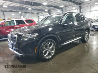 2024 BMW X3 xDrive30i z VIN 5UX53DP05R9U80683, wystawiony jako Copart lot #55449635 z przebiegiem 17 540 mil mil oraz Szkoda całkowita • Salvage title. Historia ofert i sprzedaży dostępna na DreamBid. Obrazek 1.