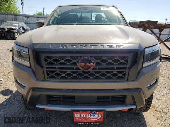 2024 Nissan Frontier Pro-4X with VIN 1N6ED1EK2RN656658, listed as a Copart auction lot 48798475 with 45 mi miles and Salvage title. Bid and sale history available at DreamBid. Image 5.