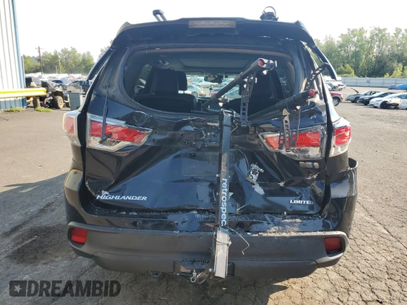 2016 Toyota Highlander Hybrid Limited with VIN 5TDDCRFH2GS020638, listed as a Copart auction lot 70344394 with 161,764 mi miles and Salvage Title. Bid and sale history available at carsss.com. Image 6.
