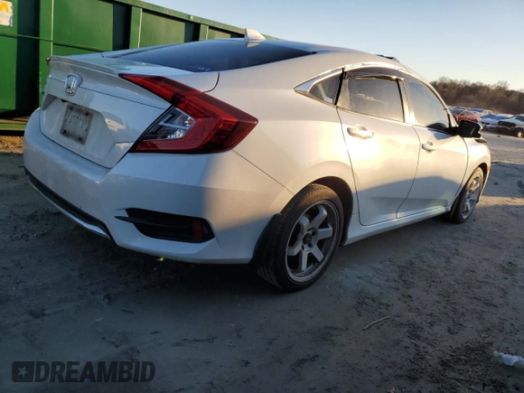 2020 Honda Civic Sedan EX with VIN 19XFC1F30LE010788, listed as a Copart auction lot 81782004 with 77,984 mi miles and Salvage Title. Bid and sale history available at carsss.com. Image 3.