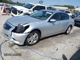 2011 Infiniti G25 Journey with VIN JN1DV6AP8BM830497, listed as a Copart auction lot 75262224 with 185,596 mi miles and Salvage Title. Bid and sale history available at carsss.com. Image 1.