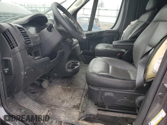 2023 Ram ProMaster Cargo with VIN 3C6MRVJG8PE576783, listed as a Copart auction lot 47352655 with 47,162 mi miles and Salvage Title. Bid and sale history available at DreamBid. Image 7.