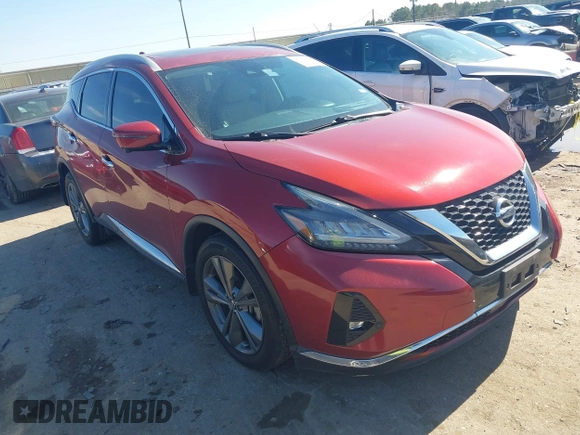 2019 Nissan Murano S with VIN 5N1AZ2MS9KN153687, listed as a IAAI auction lot 41380549 with 37,963 mi miles. Bid and sale history available at carsss.com. Image 1.