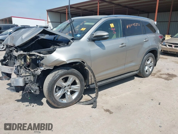 2015 Toyota Highlander Limited with VIN 5TDYKRFH3FS083587, listed as a IAAI auction lot 42045652 with Not provided miles and . Bid and sale history available at DreamBid. Image 17.
