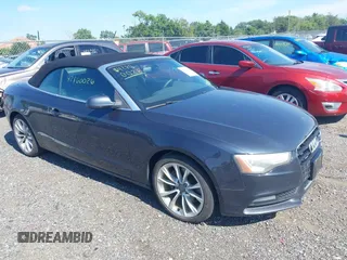 2013 Audi A5 Premium Plus with VIN WAULFAFH2DN003700, listed as a IAAI auction lot 42860026 with 135,881 mi miles and . Bid and sale history available at DreamBid. Image 1.