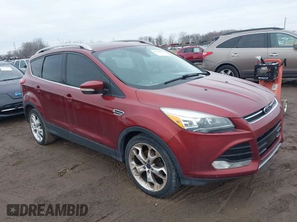 2014 Ford Escape Titanium with VIN 1FMCU0JXXEUB96456, listed as a IAAI auction lot 41700975 with 137,521 mi miles. Bid and sale history available at carsss.com. Image 1.