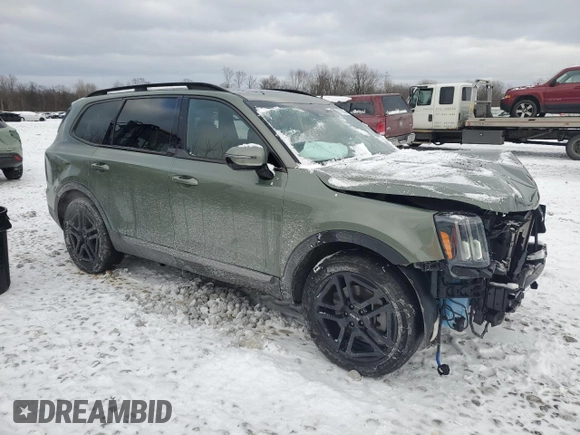 2023 Kia Telluride SX with VIN 5XYP5DGC1PG340902, listed as a Copart auction lot 87705835 with 25,797 mi miles and Salvage title. Bid and sale history available at DreamBid. Image 4.