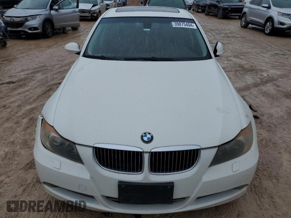 2006 BMW 3 Series 330xi with VIN WBAVD33506KV66303, listed as a Copart auction lot 50023574 with 0 mi miles and Salvage Title. Bid and sale history available at carsss.com. Image 5.