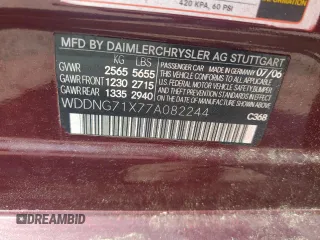 2007 Mercedes-Benz S 550 z VIN WDDNG71X77A082244, wystawiony jako Copart lot #59177585 z przebiegiem 151 644 mil mil oraz Czysty tytuł • Clean title. Historia ofert i sprzedaży dostępna na DreamBid. Obrazek 12.