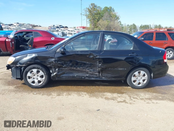 2008 Kia Spectra EX with VIN KNAFE121085549166, listed as a IAAI auction lot 41890354 with 214,401 mi miles. Bid and sale history available at carsss.com. Image 15.
