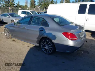 2015 Mercedes-Benz C-Class C 300 with VIN 55SWF4JB2FU076697, listed as a IAAI auction lot 41357468 with 107,027 mi miles. Bid and sale history available at carsss.com. Image 3.