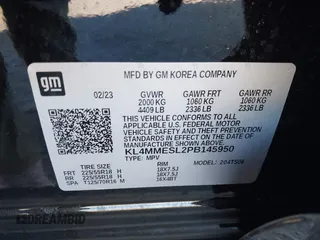 2023 Buick Encore GX Select с VIN KL4MMESL2PB145950, выставлен на аукционе IAAI как лот 41414741 с пробегом 3 753 миль миль и . История ставок и продаж доступна на DreamBid. Изображение 9.